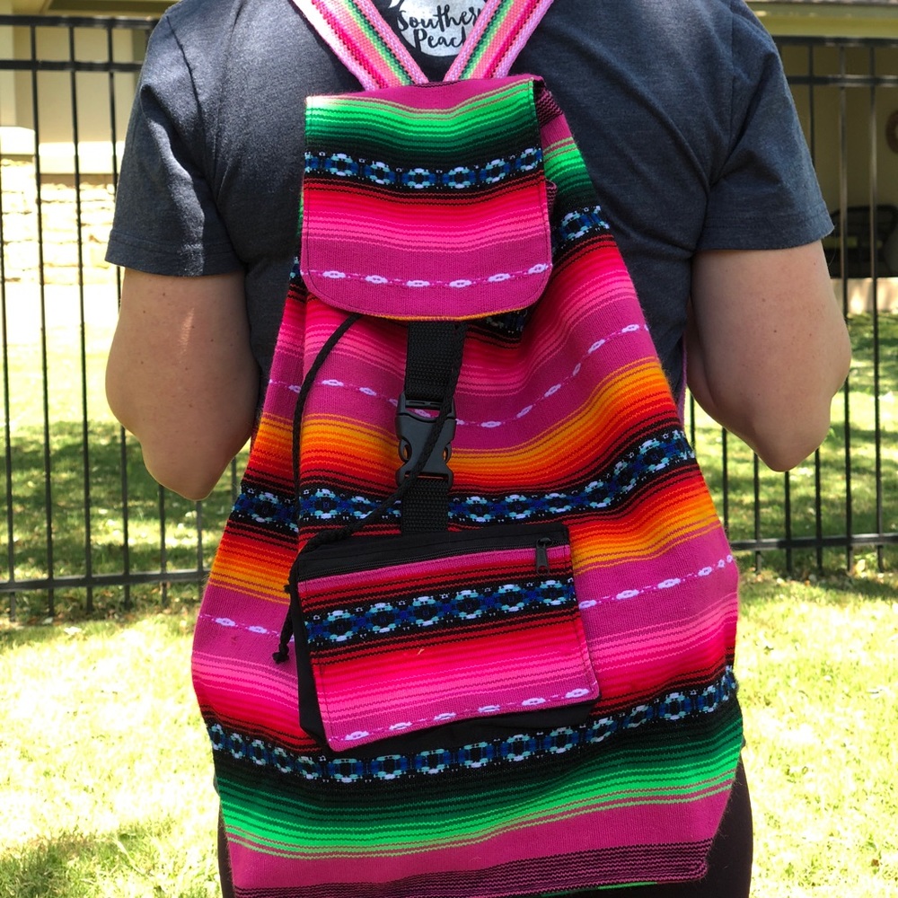 Colorful Serape backpack